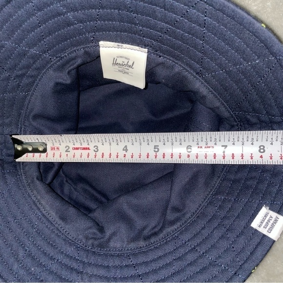 Herschel Denim Supply Navy Yellow Lines Bucket Hat - Picture 10 of 10